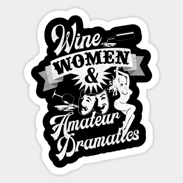 Amateur Dramatics Sticker by BOEC Gear